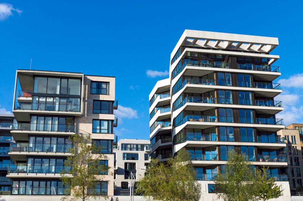 Two modern apartment houses